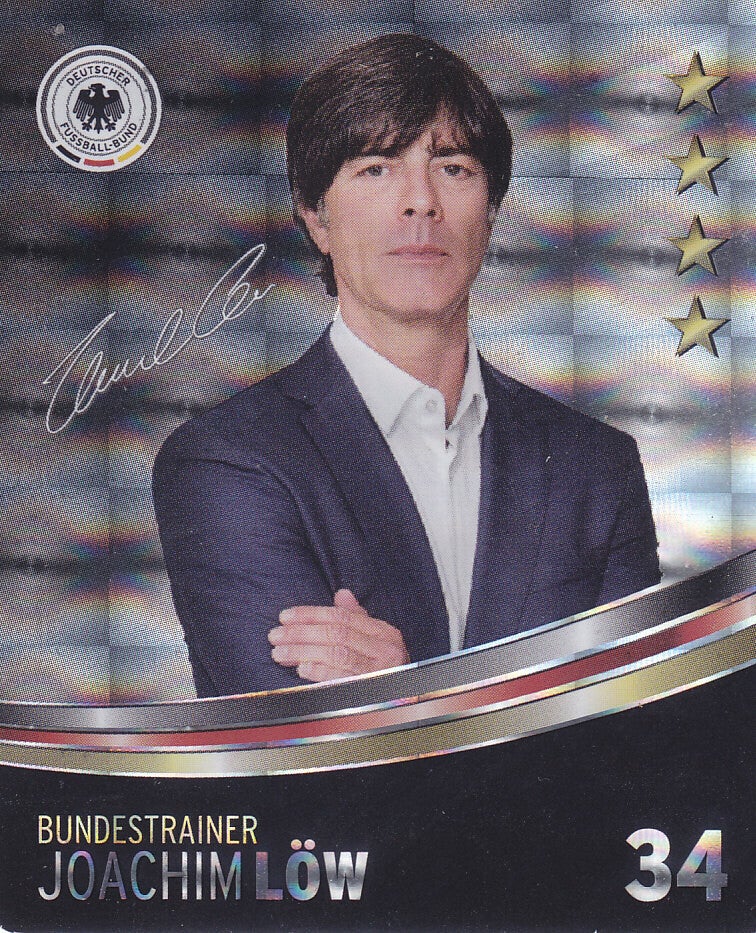 Joachim Löw / Deutschland / Plastik Sammelkarte Glitzer / Nr.34