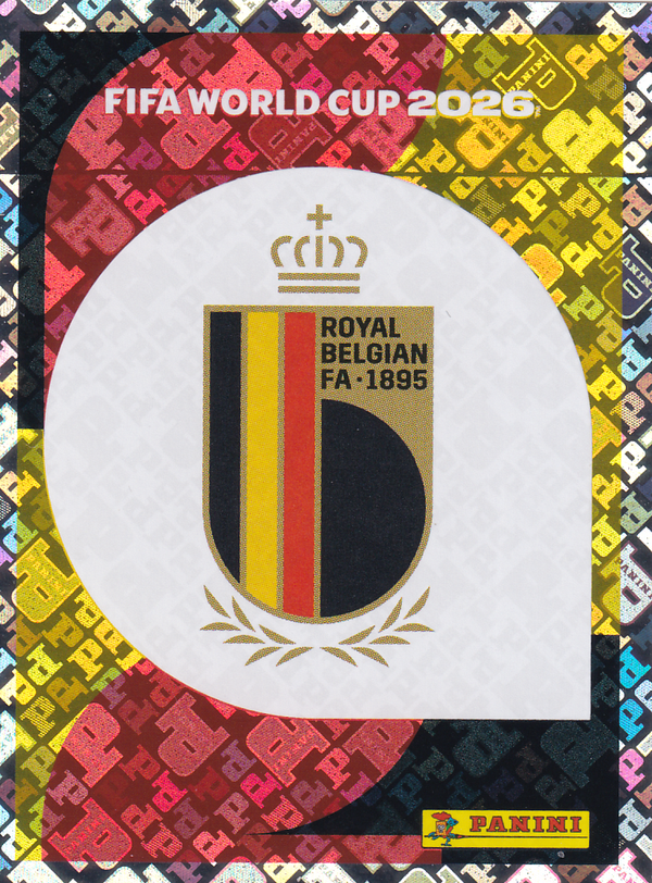 Belgien - Panini WM 2026 - Vereinslogo - Glitzer - BEL1