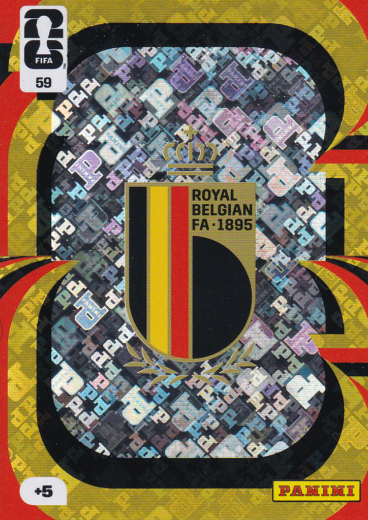 Belgien - Panini WM 2026 - Team Crest - Vereinslogo - Nr. 59