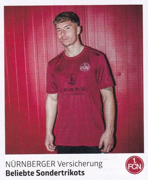 Beliebte Sondertrikots - Panini 125 Jahre 1.FC Nürnberg -  Nürnberger Versicherung -  Nr. 44