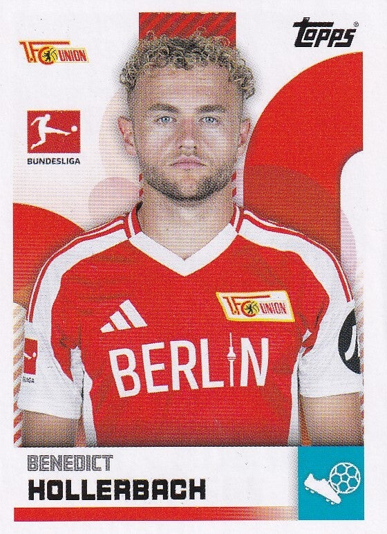 Benedict Hollerbach / 1.FC Union Berlin / Topps Bundesliga 2024 / Basis Bild / Nr. 46