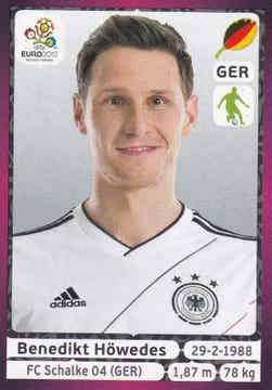 Benedikt Höwedes - Deutschland - Panini EM 2012 - Basis Bild - Nr. 236