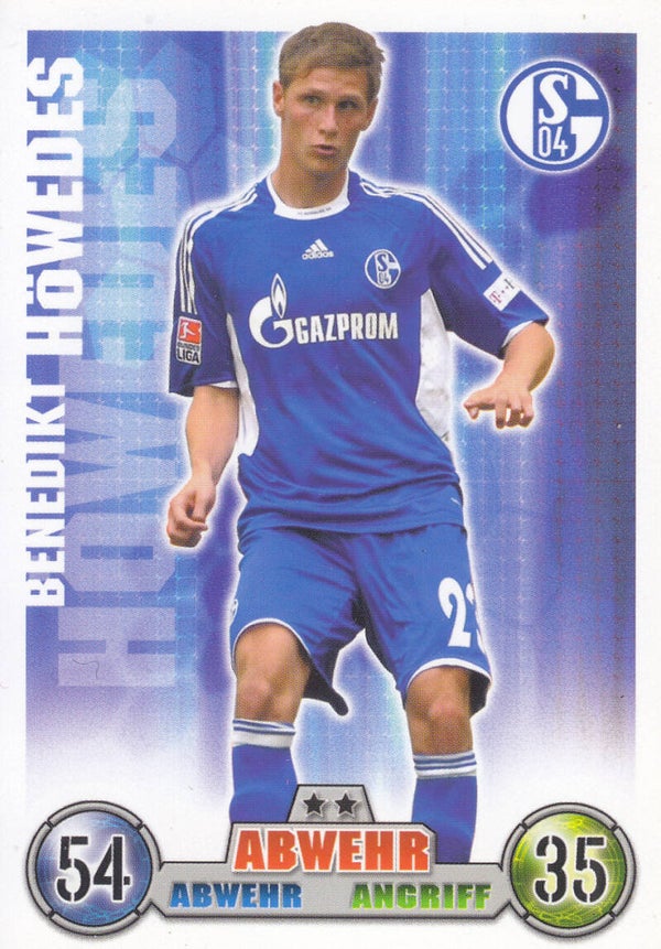 Benedikt Höwedes / FC Schalke 04 / Topps Match Attax 2008 / Basis Karte / Nr. 272