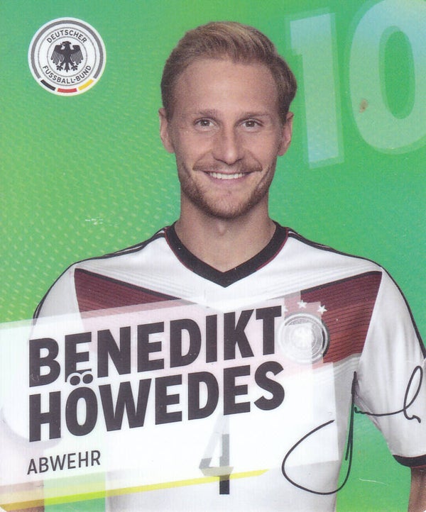 Benedikt Höwedes / Deutschland / DFB Rewe Plastik Karte WM 2014 / Nr. 10/34
