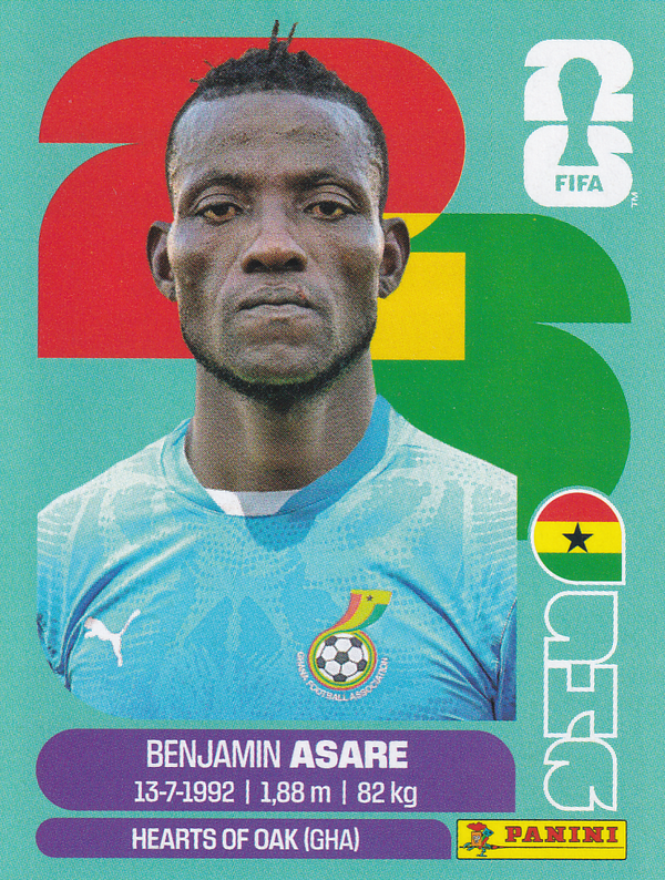 Benjamin Asare - Ghana - Panini WM 2026 - Update - GHA3a
