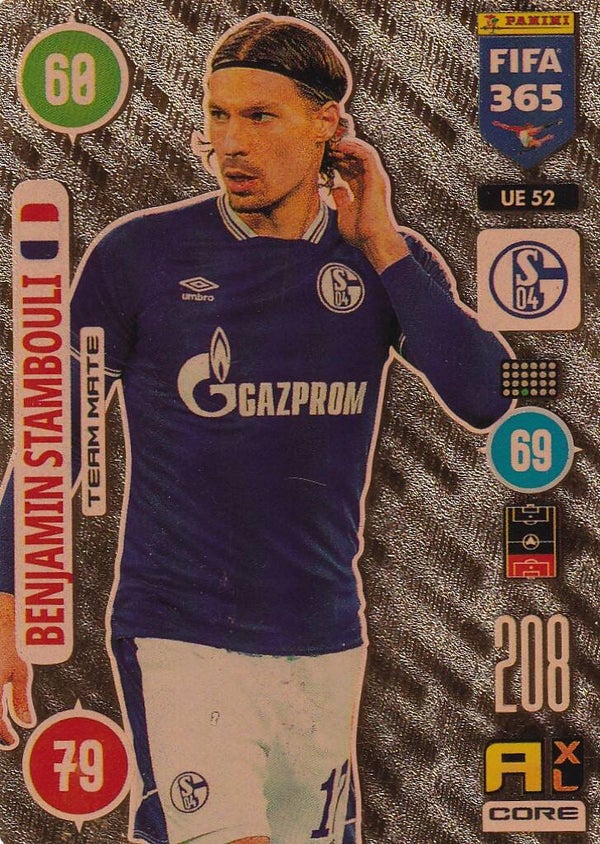 Benjamin Stambouli - FC Schalke 04 - Panini Fifa 365 Jahr 2021 - Gold - Nr. UE 52