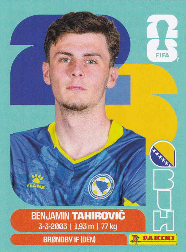 Benjamin Tahirovic - Bosnien Herzegowina - Panini WM 2026 - Basis Bild - BIH9