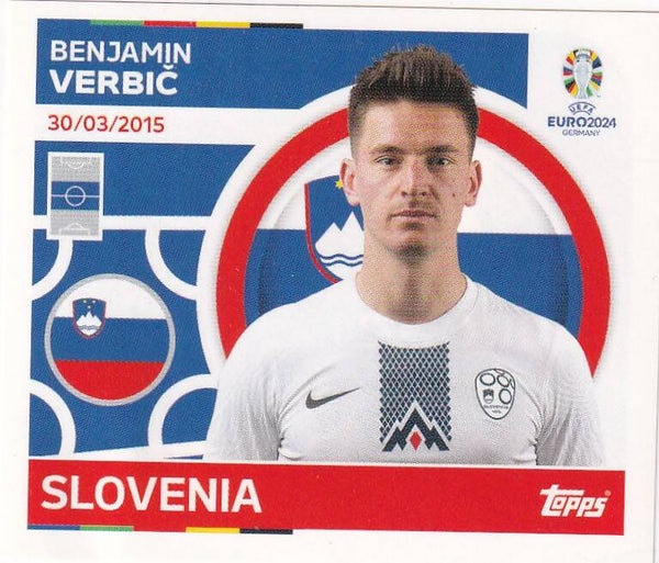 Benjamin Verbic - Slovenien - Topps EM 2024 - Basis Bild - Nr. SVN 11
