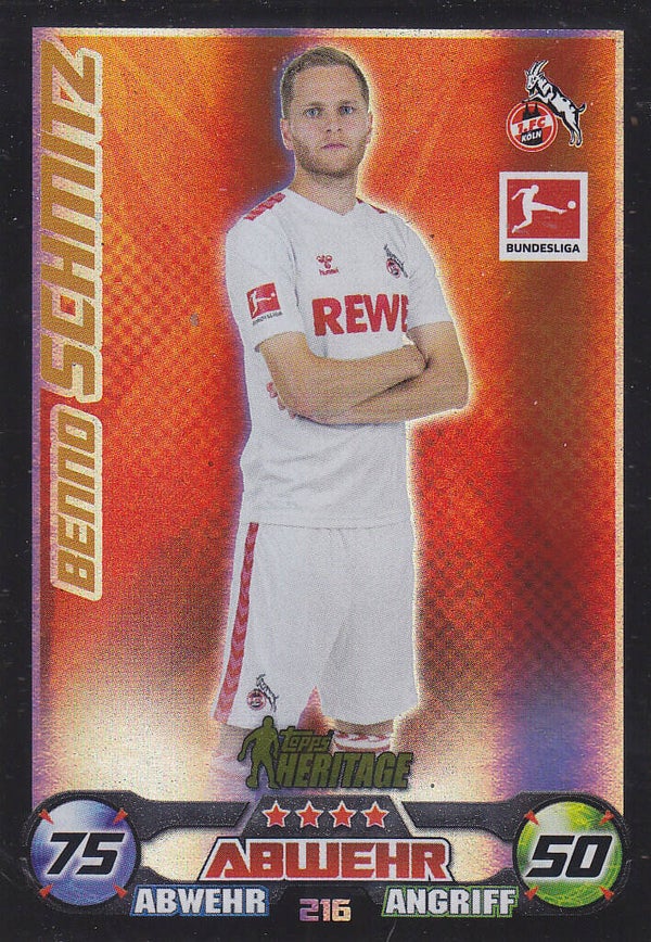 Benno Schmitz / 1.FC Köln / Topps Match Attax 2023 / Heritage  / Nr.216