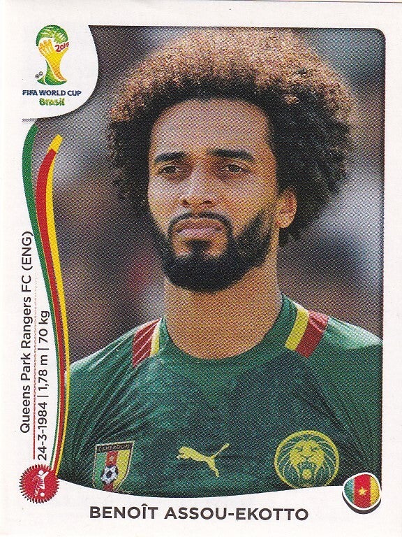 Benoit Assou-Ekotto - Kamerun - Panini WM 2014 - Basis Bild - Nr. 96