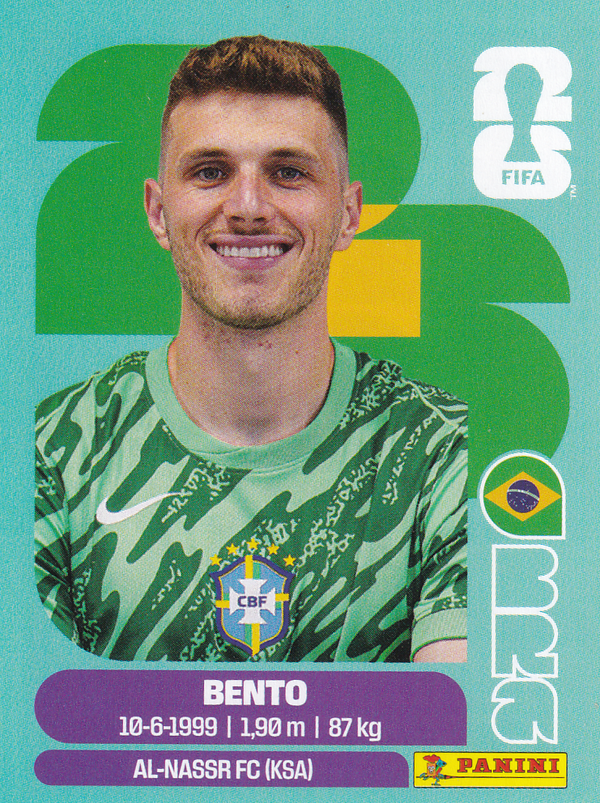 Bento - Brasilien - Panini WM 2026 - Basis Bild - BRA3