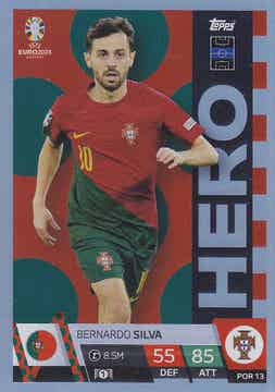 Bernardo Silva / Portugal / Topps EM 2024 / Hero Karte / Nr. POR 13