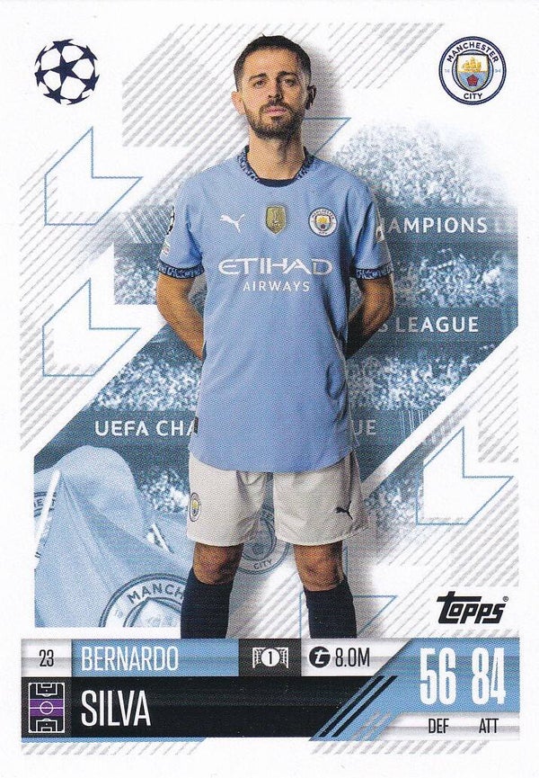 Bernardo Silva / Manchester City / Topps Champions League 2024 / Basis Karte / Nr. 23