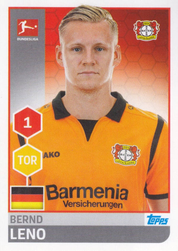 Bernd Leno - Bayer 04 Leverkusen - Topps Bundesliga 2017 - Basis Bild - Nr. 169