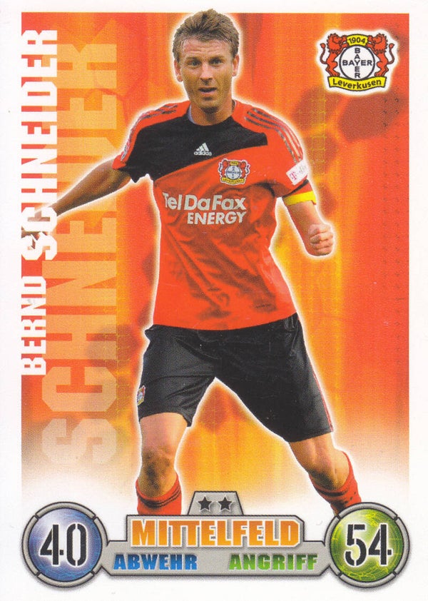 Bernd Schneider / Bayer Leverkusen / Topps Match Attax 2008 / Basis Karte / Nr.226