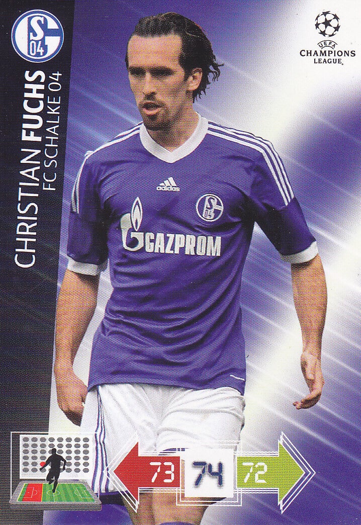 Christian Fuchs / FC Schalke 04 / Panini Champions League 2012 / Basis Karte / Nr. 239