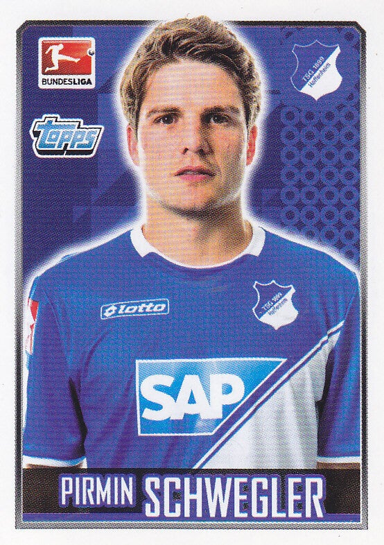 Pirmin Schwegler / TSG Hoffenheim / Topps Bundesliga 2014 / Basis Bild / Nr. 133