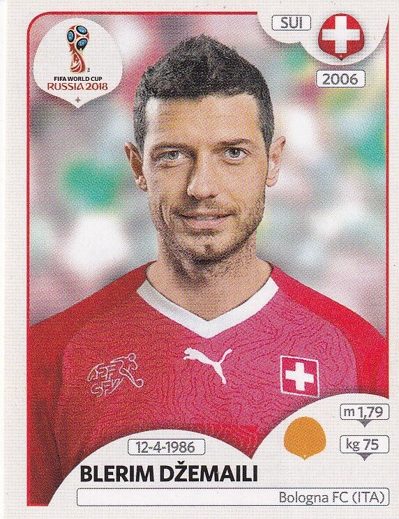 Blerim Dzemaili / Schweiz / Panini WM 2018 / Basis Bild / Nr. 383