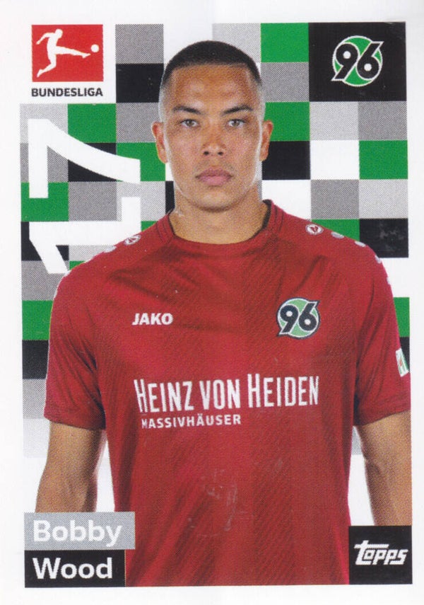 Bobby Wood / Hannover 96 / Topps Bundesliga 2018 / Basis Bild / Nr. 122