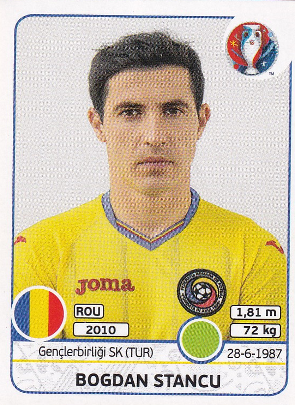 Bogdan Stancu / Rumänien / Panini EM 2016 / Basis Bild / Nr. 65