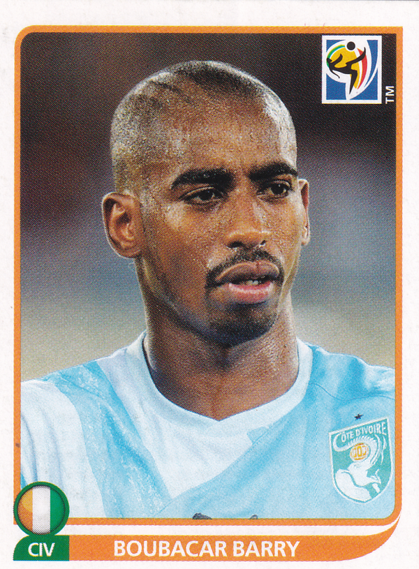 Boubacar Barry - Elfenbeinküste - Panini WM 2010 - Basis Bild - Nr. 526