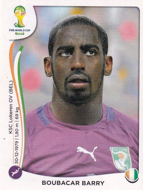Boubacar Barry - Elfenbeinküste - Panini WM 2014 - Basis Bild - Nr. 224