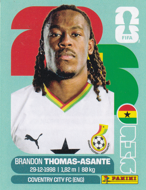 Brandon Thomas-Asante - Ghana - Panini WM 2026 - Update - GHA18a