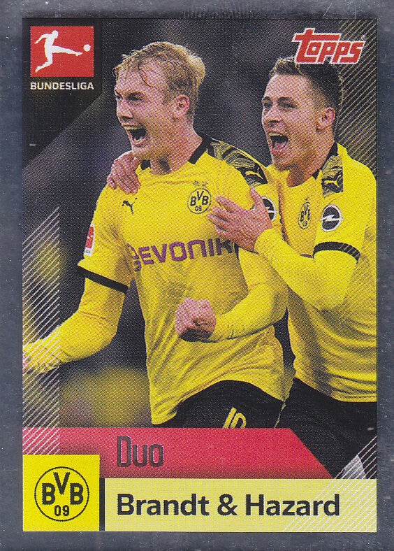 Brandt & Hazard / Borussia Dortmund / Topps Bundesliga 2020 / Duo / Nr. 126