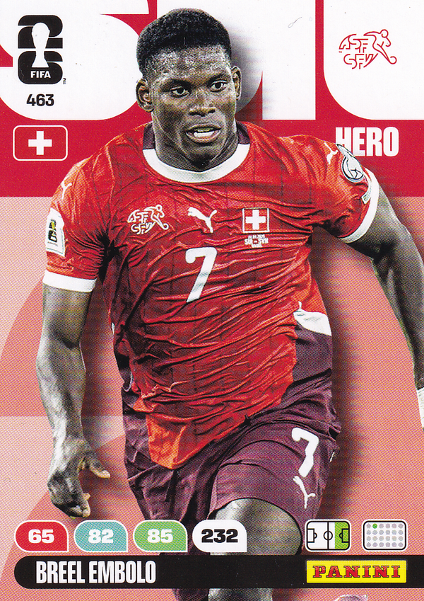 Breel Embolo - Schweiz - Panini WM 2026 - Hero - Nr. 463