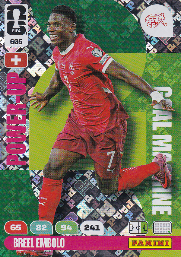 Breel Embolo - Schweiz - Panini WM 2026 - Power Up Goal Machine - Nr. 605