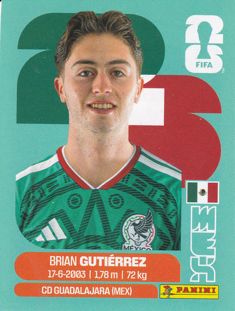 Brian Gutierrez - Mexico - Panini WM 2026 - Update - MEX14a