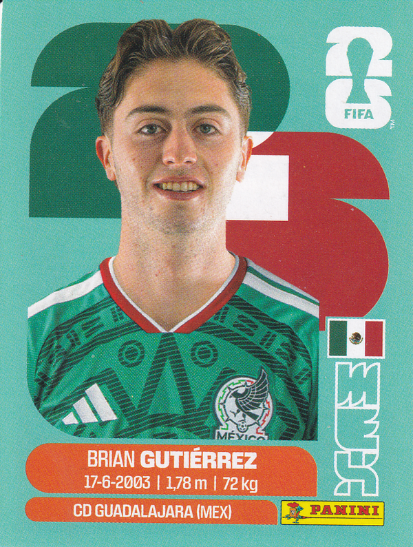 Brian Gutierrez - Mexico - Panini WM 2026 - Update - MEX14a