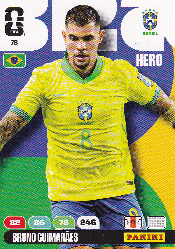Bruno Guimaräes - Brasilien - Panini WM 2026 - Hero - Nr. 78