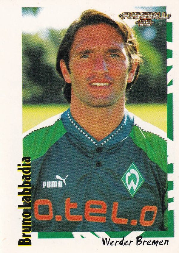 Bruno Labbadia / Werder Bremen / Panini Bundesliga 1998 / Basis Bild / Nr. 217