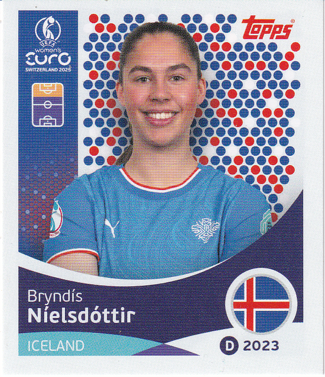 Bryndis Nielsdottir - Island - Topps Frauen EM 2025 - Basis Bild - Nr. 74