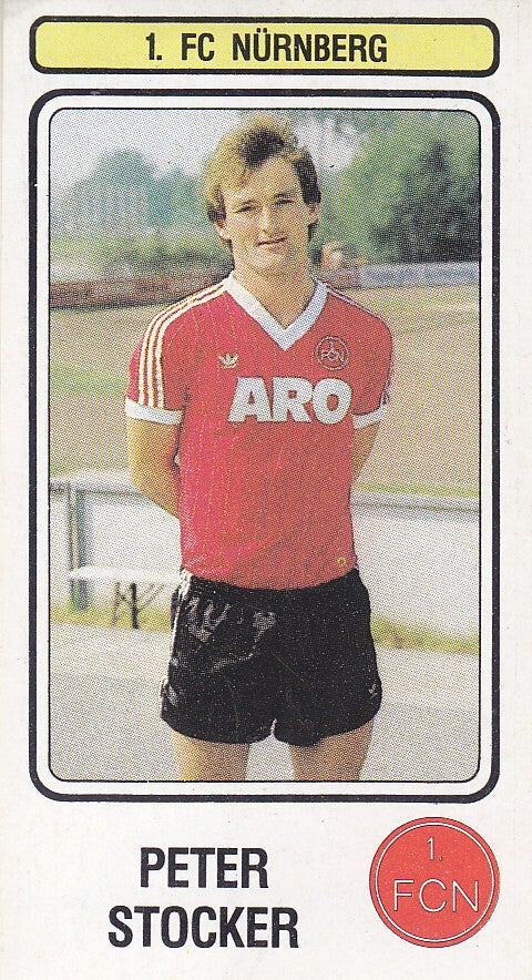 Peter Stocker / 1.FC Nürnberg / Panini Bundesliga 1983 / Basis Bild / Nr. 349
