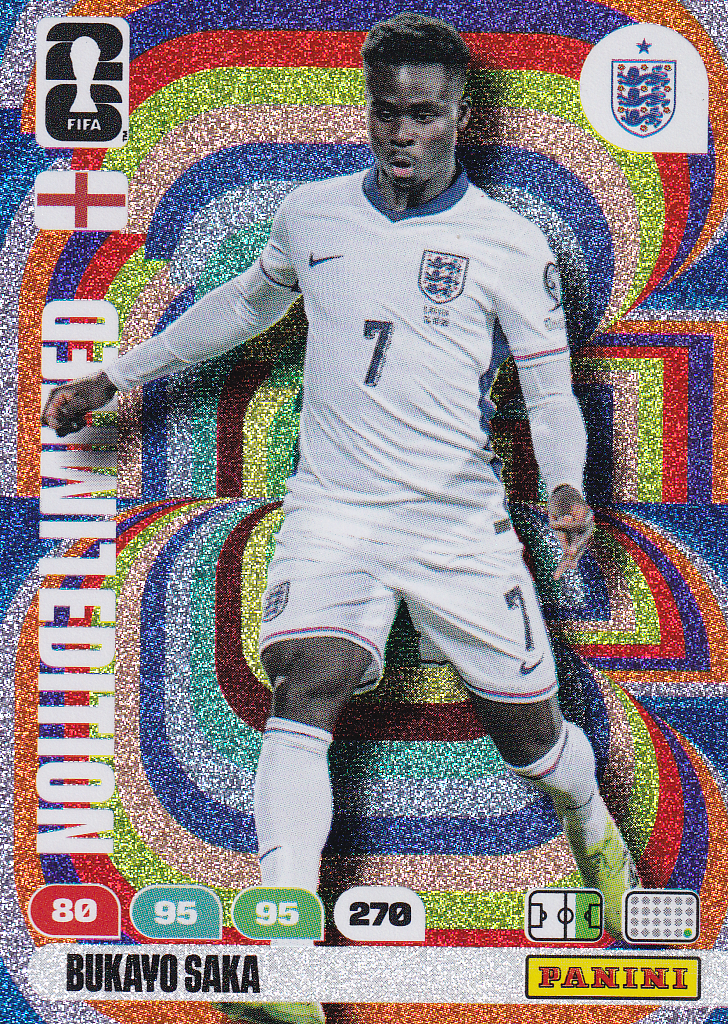 Bukayo Saka - England - Panini WM 2026 - Limited Edition - Nr. LE-BS