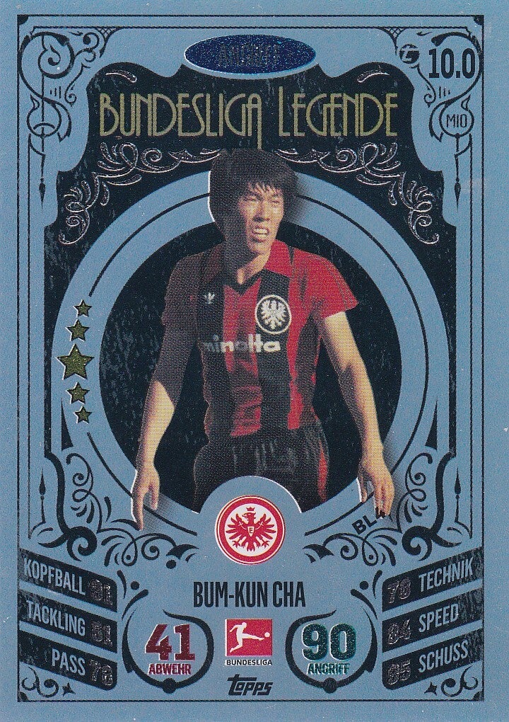 Bum Kun Cha / Eintracht Frankfurt / Topps Match Attax 2020 / Bundesliga Legende / Nr. BL 4