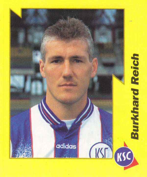 Burkhard Reich / Karlsruher SC / Panini Bundesliga 1997 / Gelbe Serie / Nr. 115