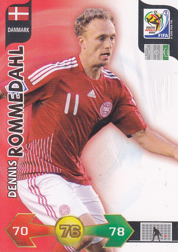Dennis Rommedahl / Dänemark / Panini WM 2010 / Basis Karte / Nr. 82
