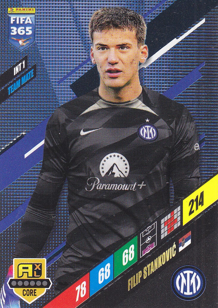 Filip Stankovic / Inter Mailand / Panini Fifa 365 Jahr 2024 / Team Mate Karte / Icon Core / Nr. INT 1