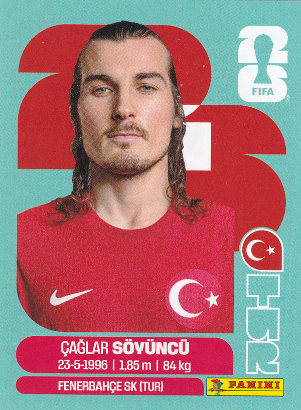 Caglar Sövüncü - Türkei - Panini WM 2026 - Basis Bild - TUR6