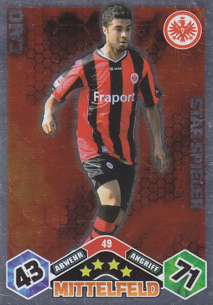 Caio / Eintracht Frankfurt / Topps Match Attax 2010 / Star-Spieler / Nr. 49