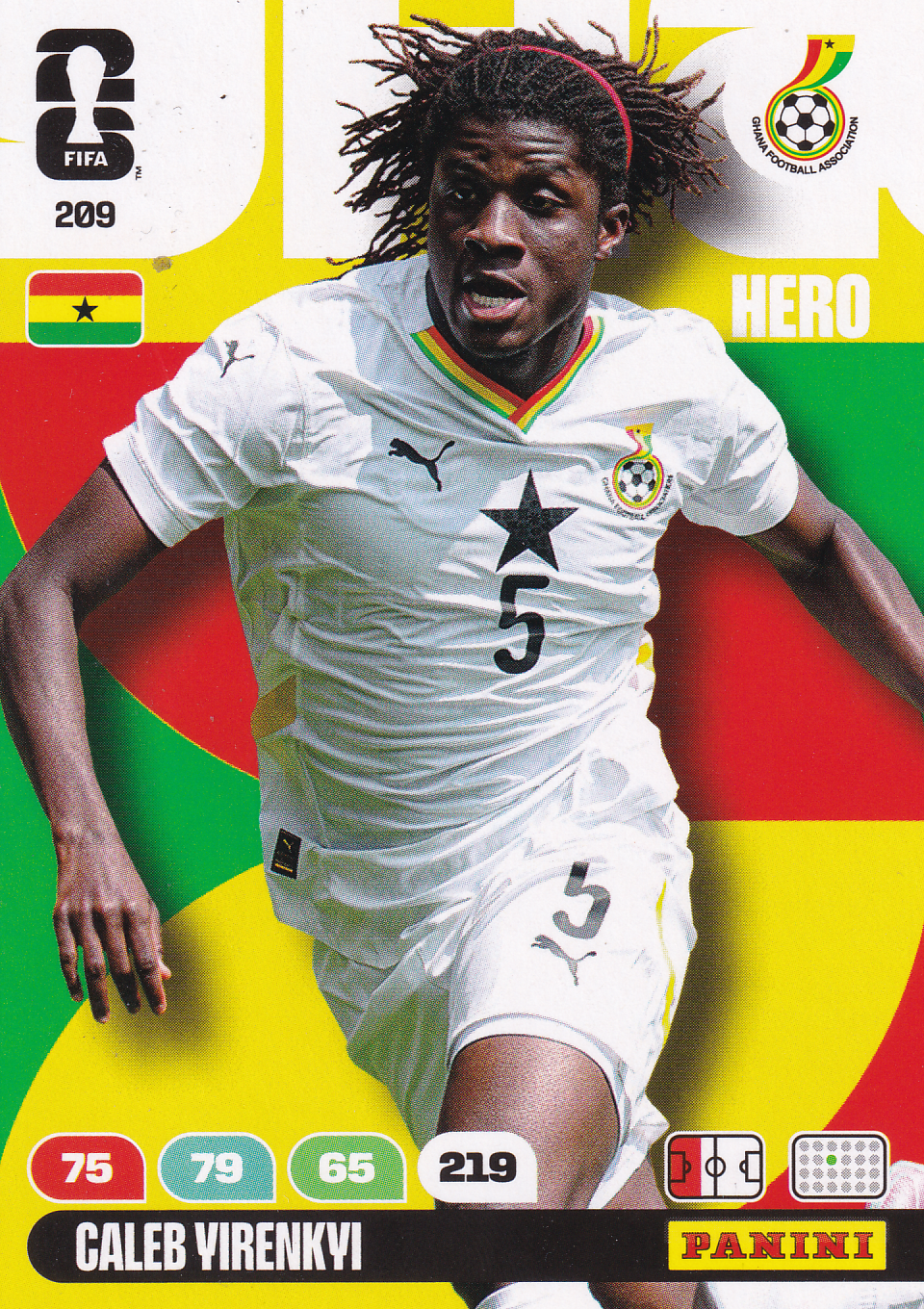 Caleb Yirenkyi - Ghana - Panini WM 2026 - Hero - Nr. 209