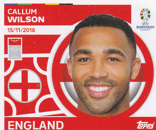 Callum Wilson - England - Topps EM 2024 - Basis Bild - Nr. ENG21