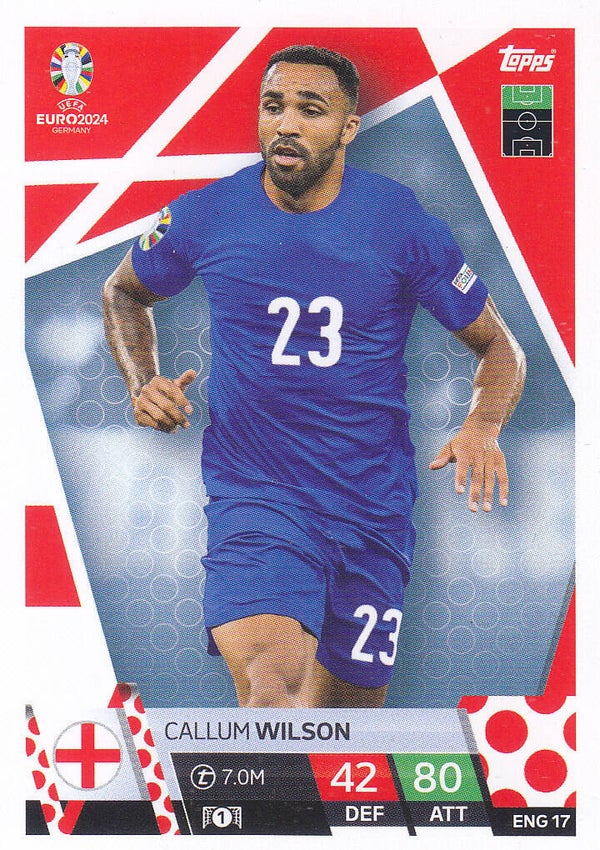 Callum Wilson / England / Topps EM 2024 / Basis Karte / Nr. ENG 17