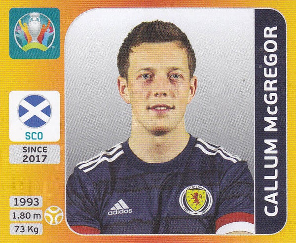 Callum McGregor / Schottland / Panini EM 2020 / Basis Bild / Nr.449