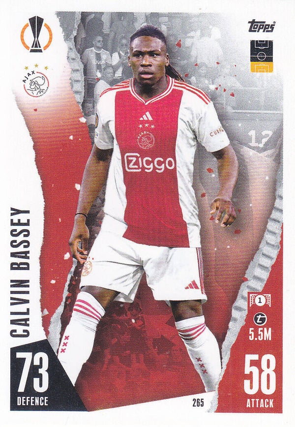 Calvin Bassey / Ajax Amsterdam / Topps Champions League 2023 / Basis Karte / Nr.265