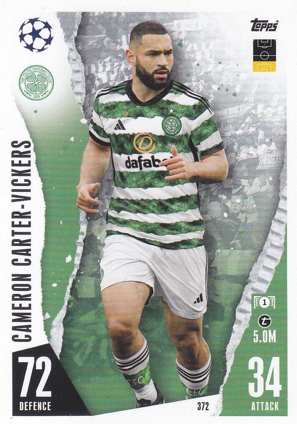 Cameron Carter-Vickers / Celtic Glasgow / Topps Champions League 2023 / Basis Karte / Nr.372