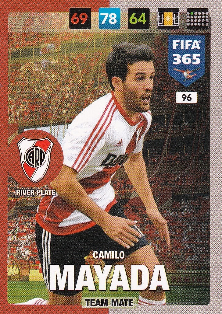 Camilo Mayada / River Plate / Panini Fifa 365 Jahr 2017 / Team Mate / Nr. 96